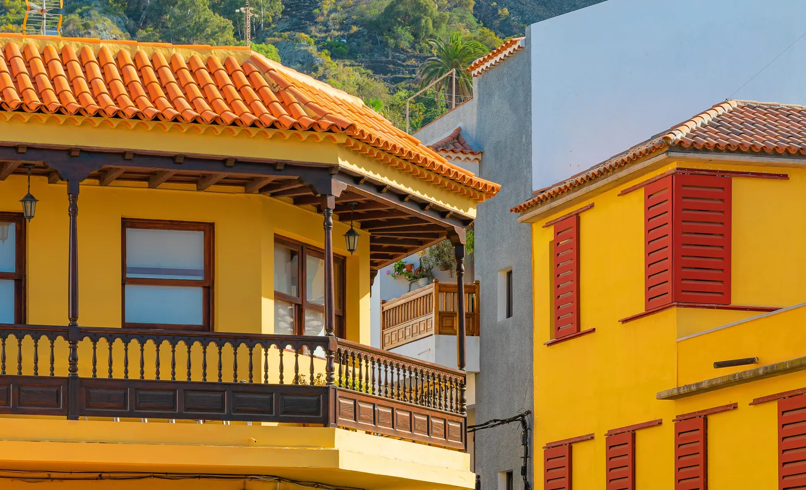 Edificios coloridos de Tenerife